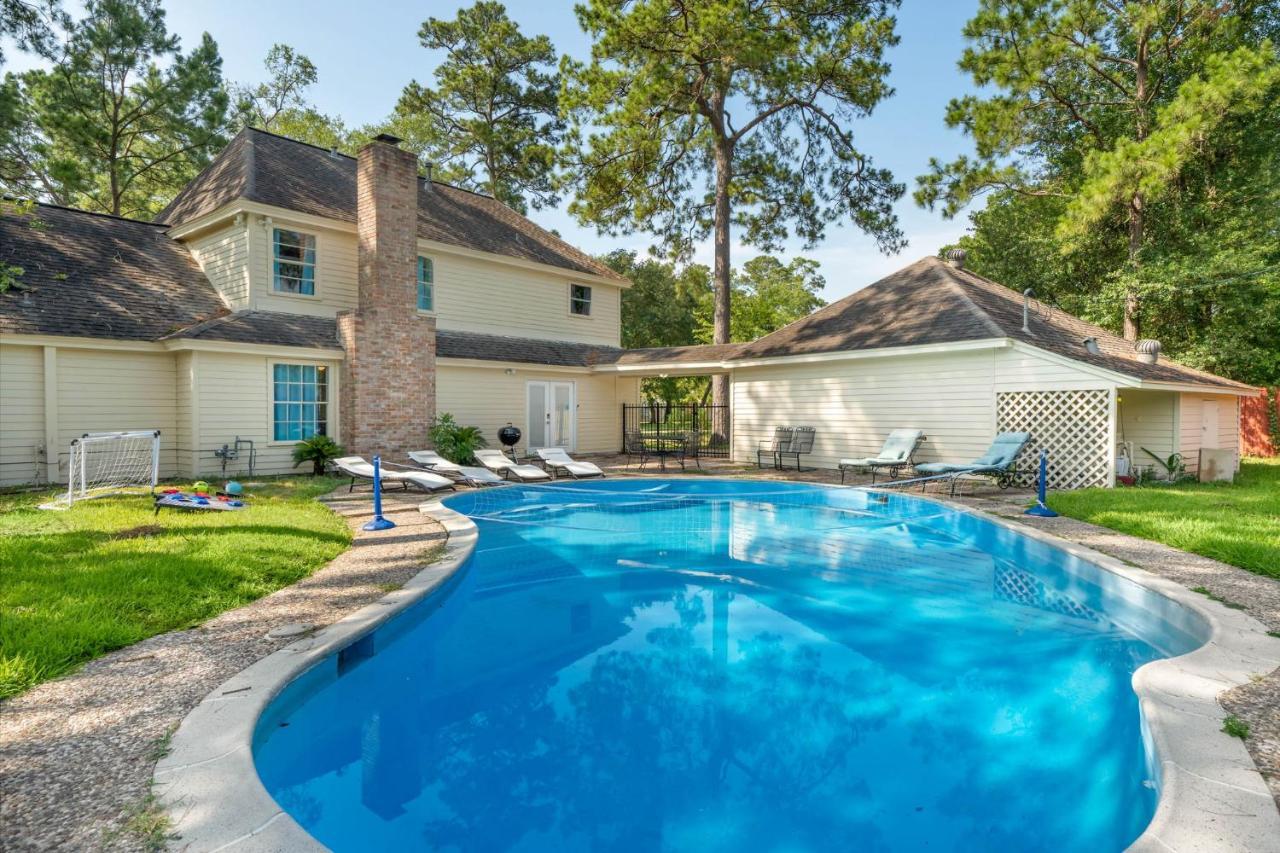 Villa Pool Oasis Games Wifi Bbq Yard Sleep 16 Houston Exterior foto